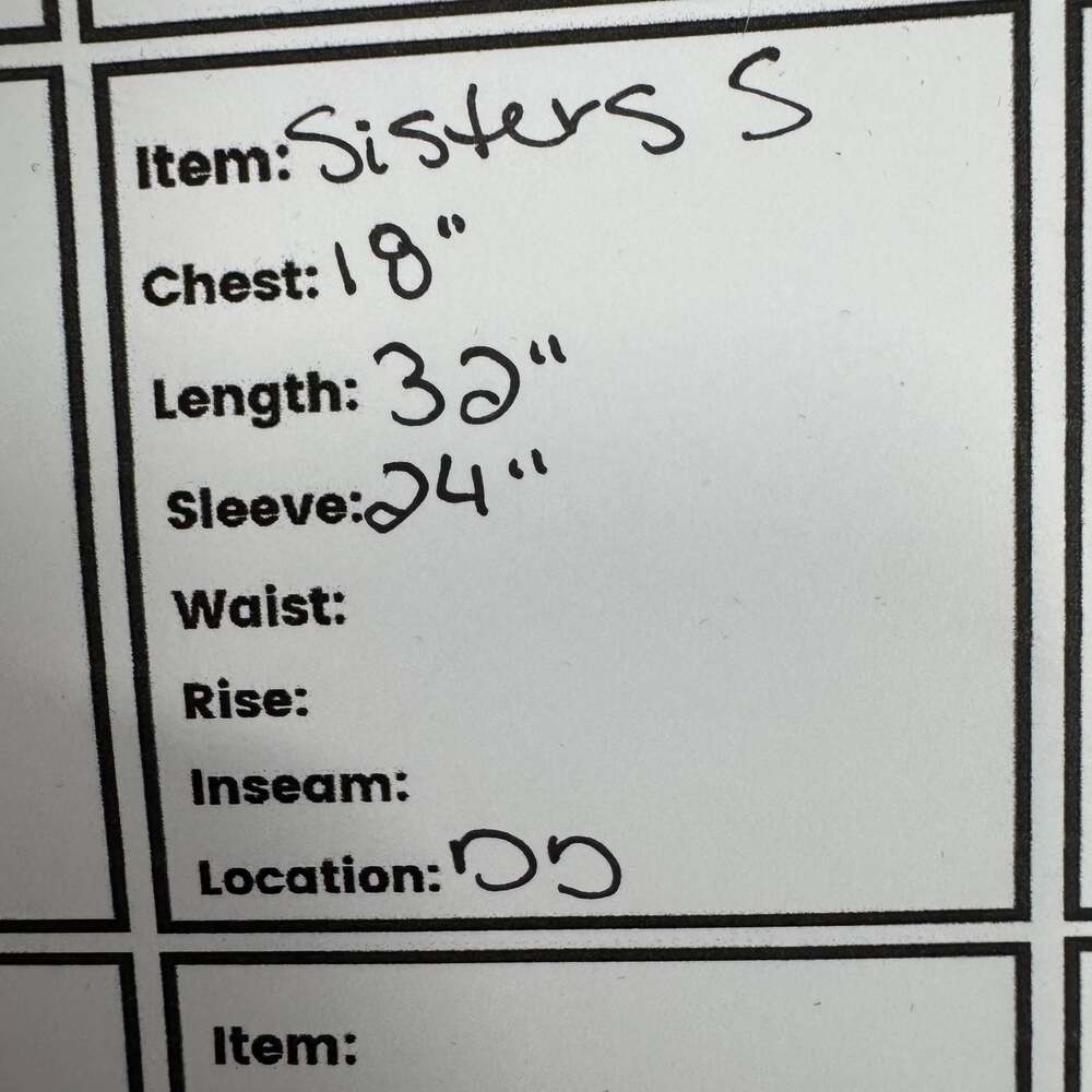 Sisters Navy & Gray Geometric Open Cardigan Sweater Women's S - Picture 6 of 6